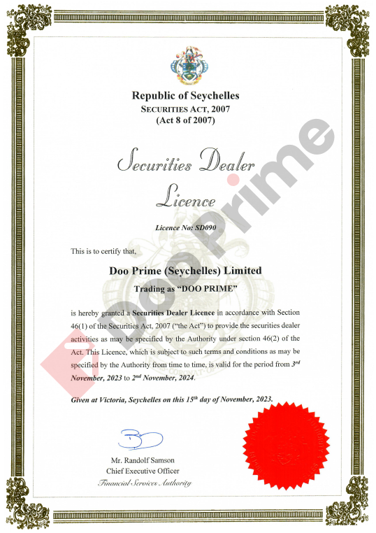 2023-2024 Seychelles FSA License